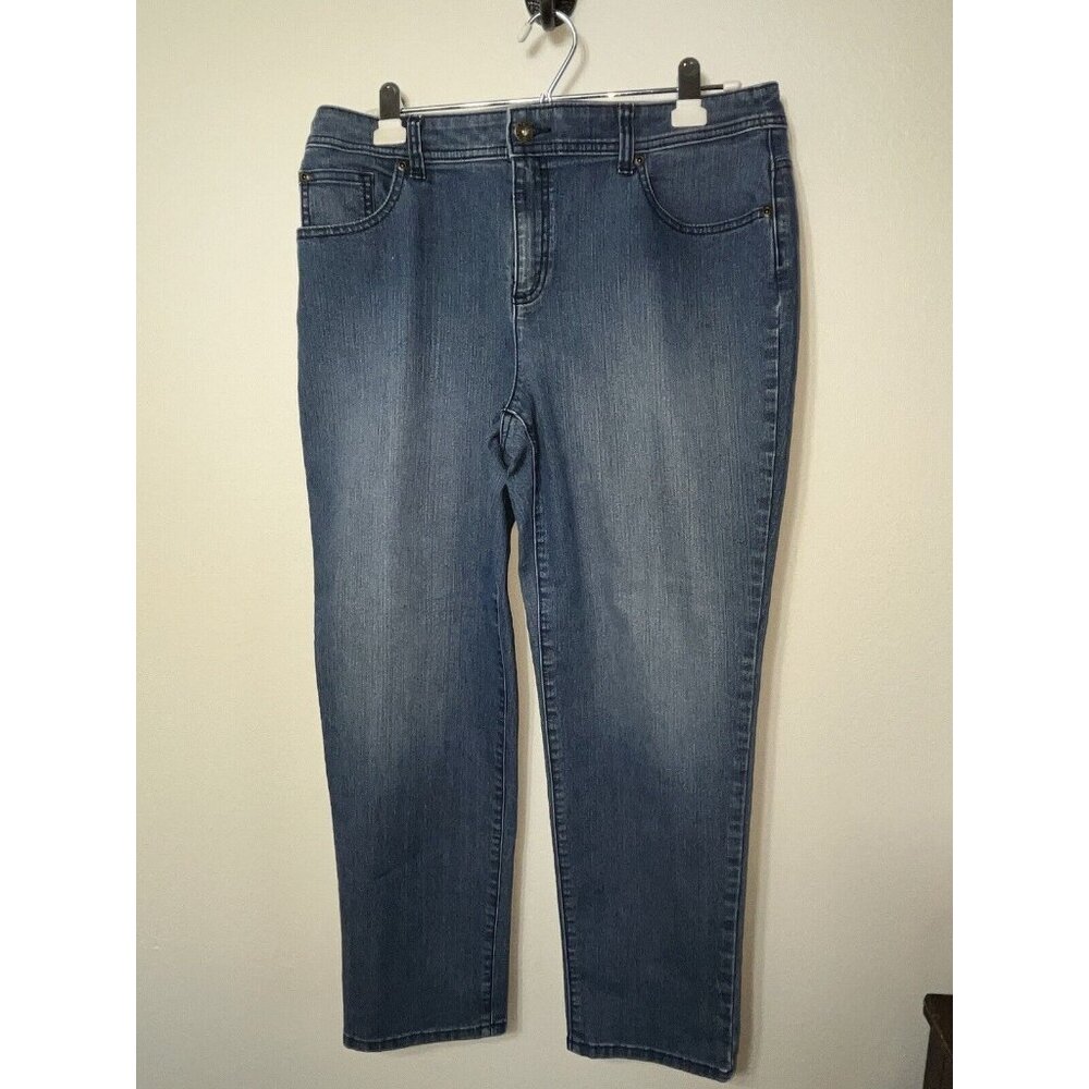 Chicos Jeans Women 1.5 34X26 Stretch Tapper Leg